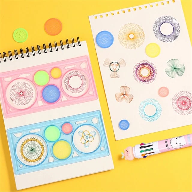 Spirograph Geometric Creative Design Ruler.