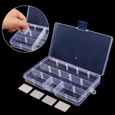 15-Grid Jewelry Storage Box – Elegant Organization for Your Precious Pieces