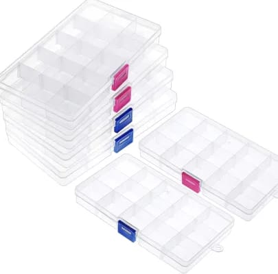 15-Grid Jewelry Storage Box – Elegant Organization for Your Precious Pieces