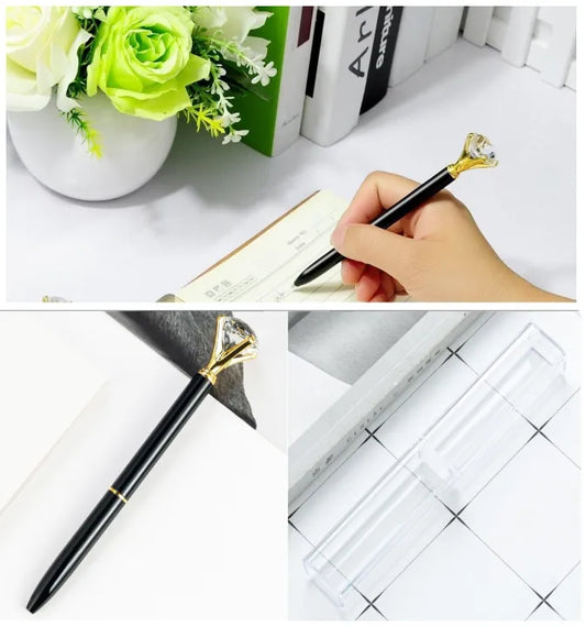 Diamond Cut Ball Point Pen – Elegant, Luxurious, and Smooth Writing