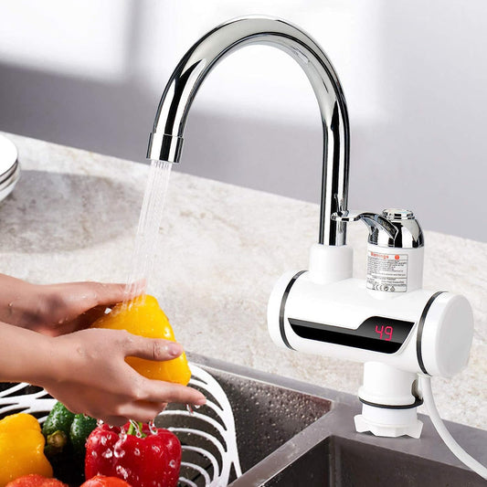 Electric Hot Water Faucet 360° Heater - Fast Heating Tap Water Heater with LED