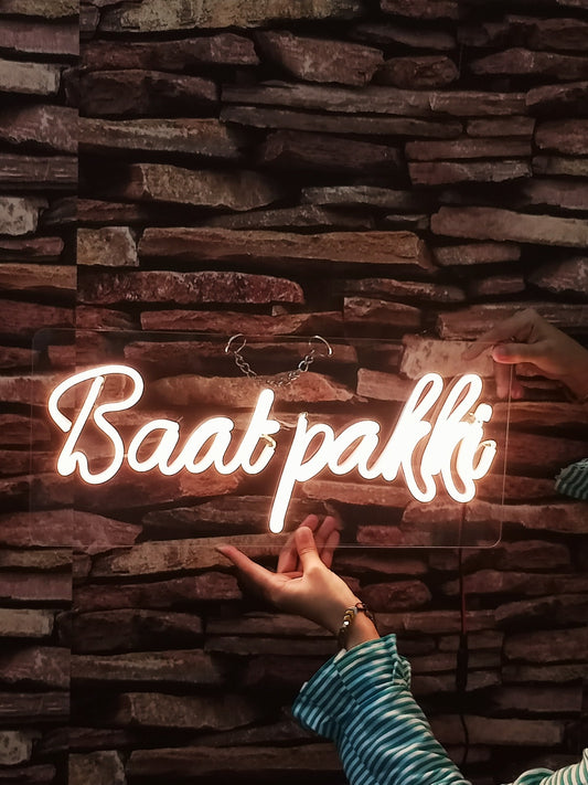 Baat Paki Neon Sign – Celebrate Your Special Moment in Style!